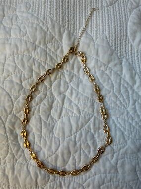Gold Link Chain Necklace - Elegant Women's Jewelry